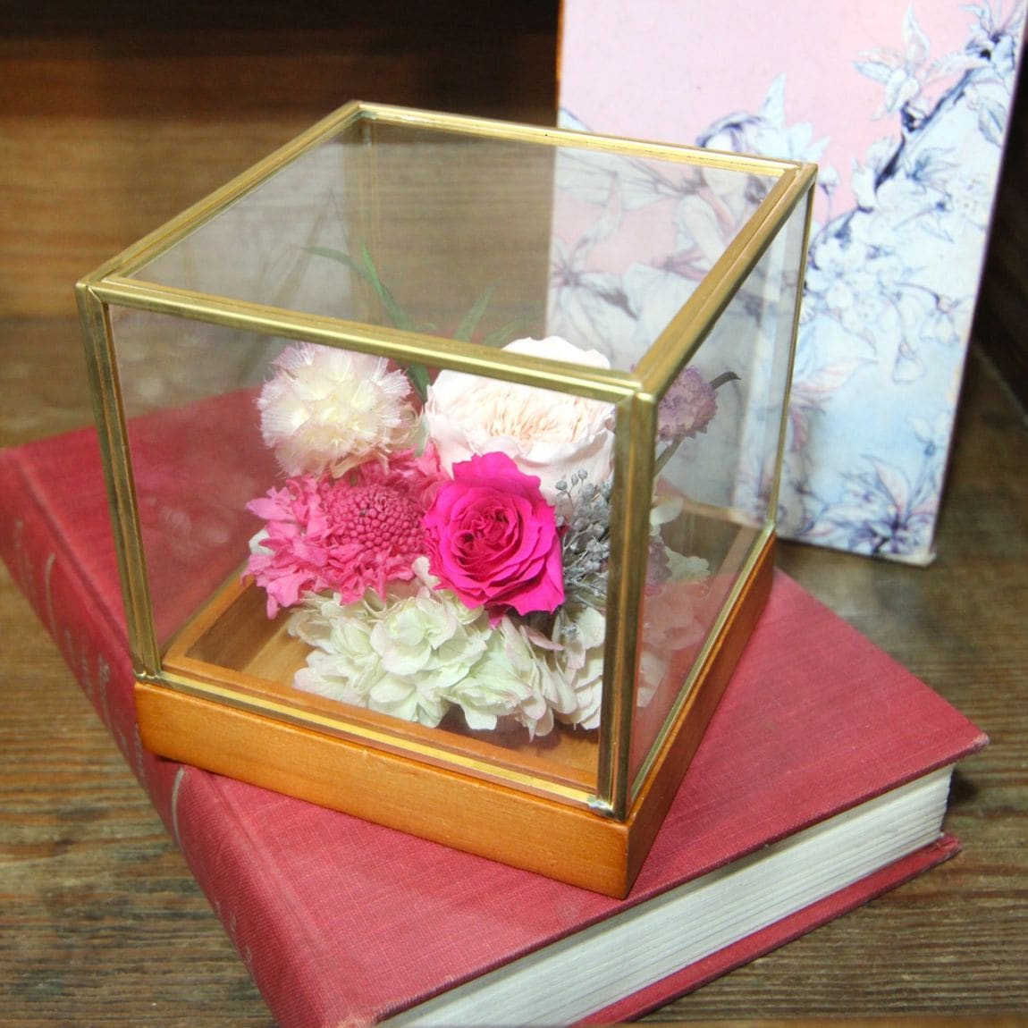 プリザーブドフラワー　ルミエール（ピンク系）