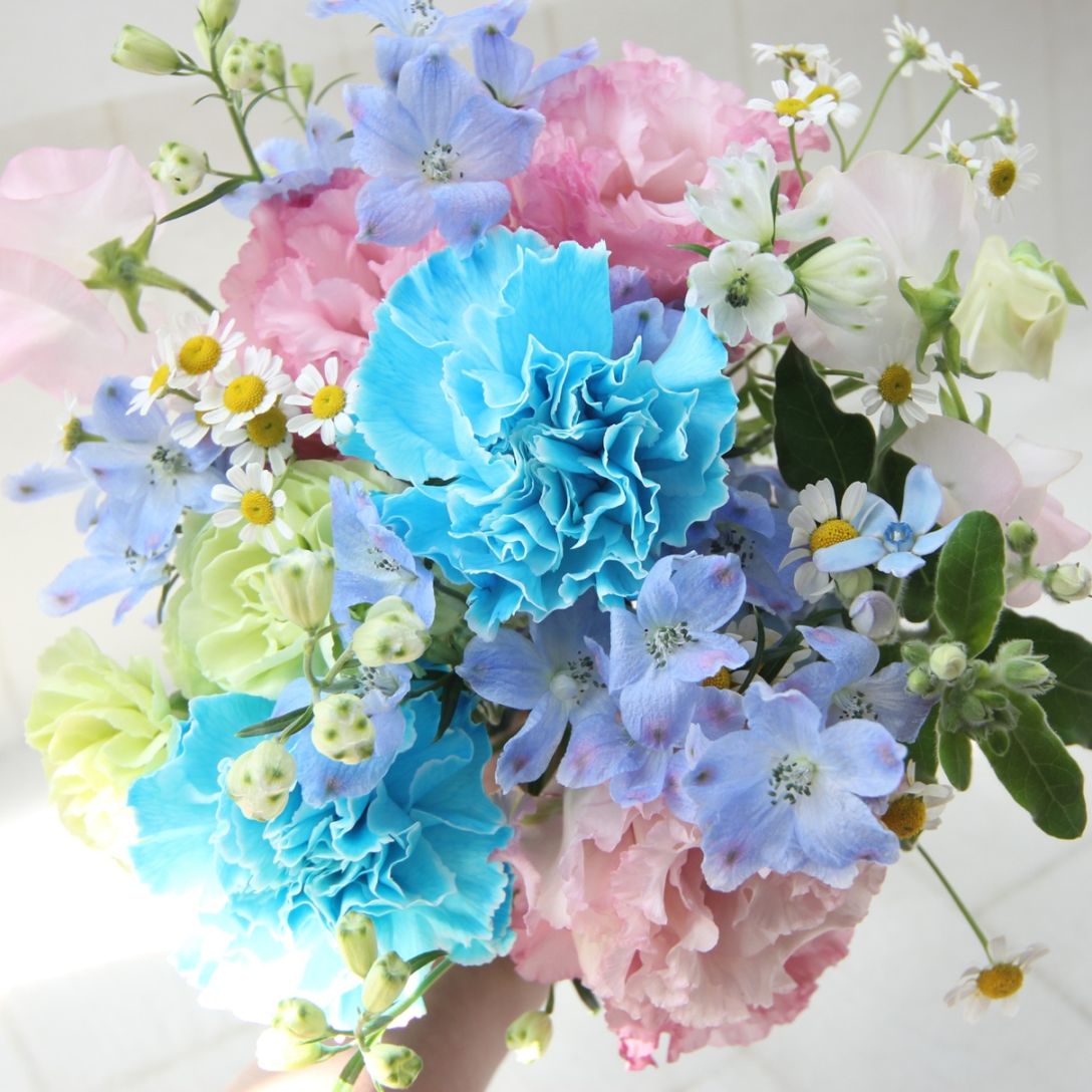 ホワイトデーのパステルカラーブーケ