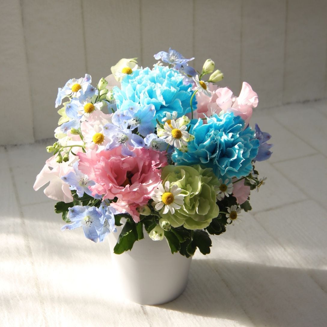 ホワイトデーのパステルカラーアレンジメント