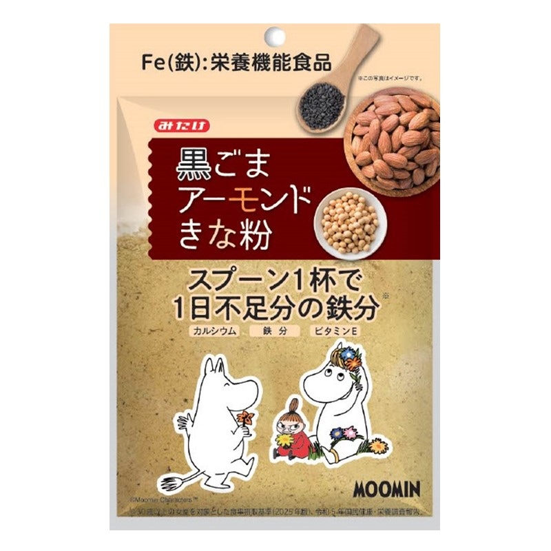 ムーミン 黒ごまアーモンドきな粉90g