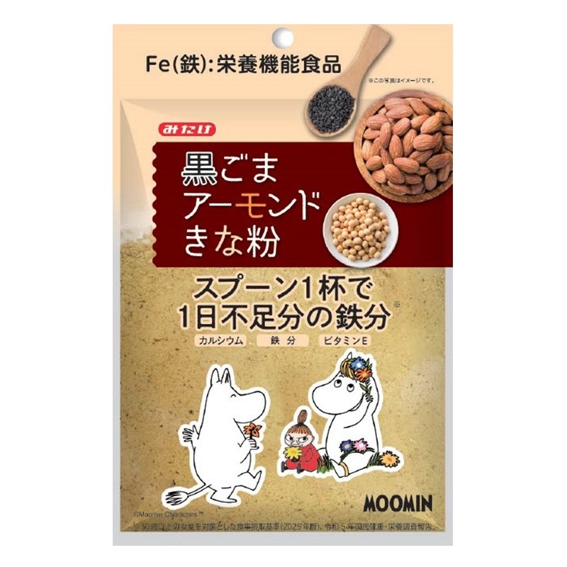 ムーミン 黒ごまアーモンドきな粉90g