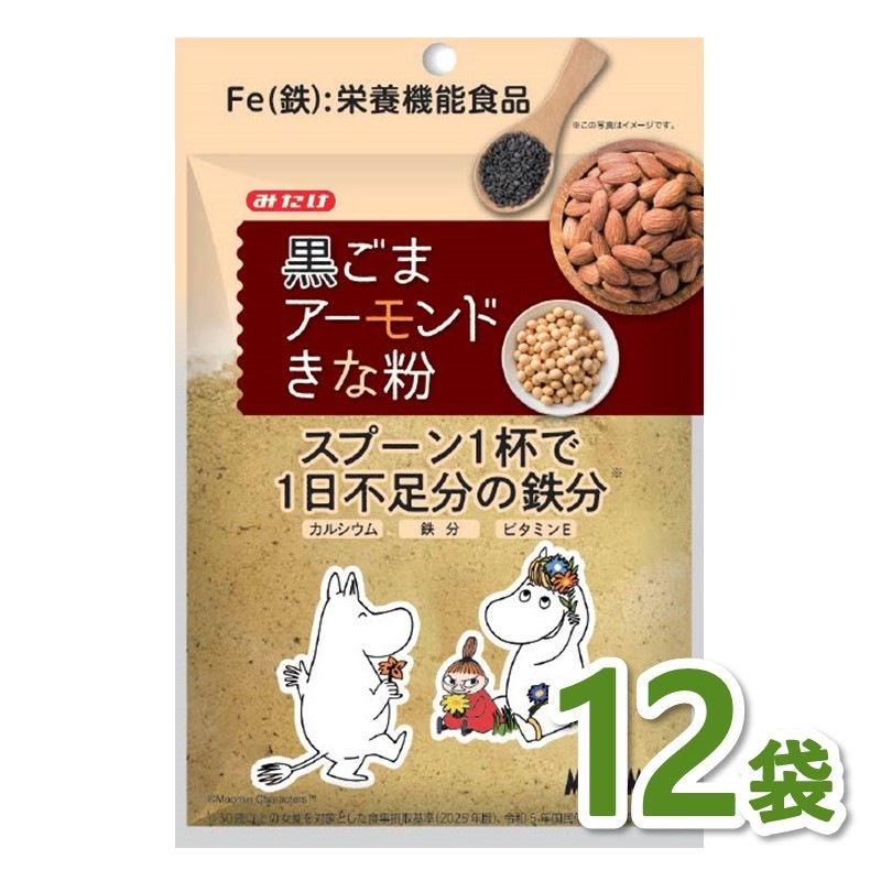 ムーミン 黒ごまアーモンドきな粉90g×12個セット