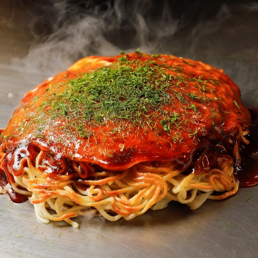 広島流お好み焼　そば入・もち入2種4枚セット