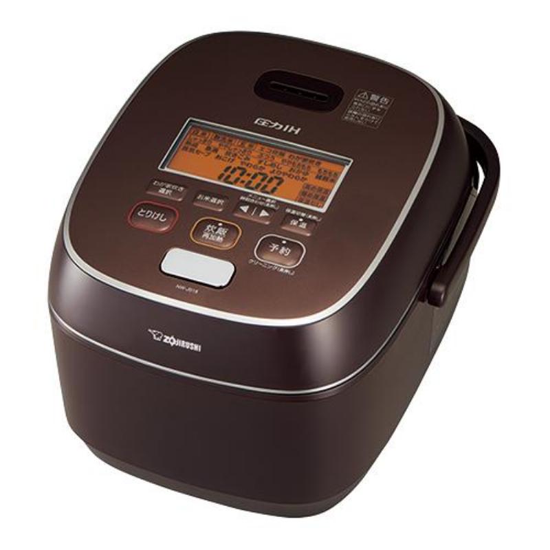 NW-JB18-TA 象印 圧力IH炊飯ジャー 極め炊き 鉄器コートプラチナ厚釜 1升炊き [ブラウン]