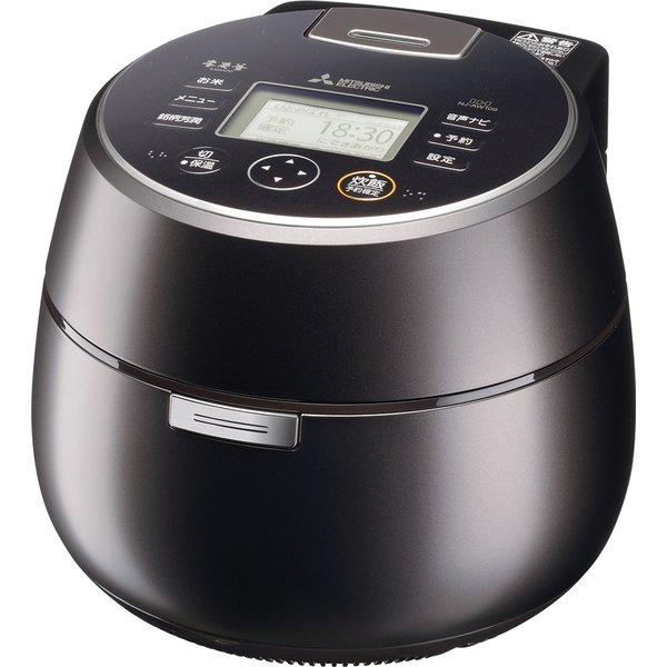 ■三菱電機 IH炊飯器 5.5合炊き 本炭釜 NJ-AW109-B（黒銀蒔）