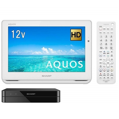SHARP AQUOS ポータブルテレビ 2T-C12AF-W 12V B010 SHARP AQUOS ポータブルテレビ 2T-C12AF-W 12V B010 シャープ 12V型