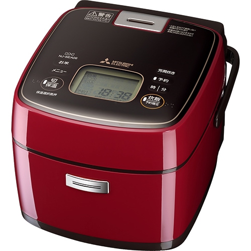 【現金特価】 ○NJ-SEA06-R 炭炊 IHジャー炊飯器（3.5合炊き）備長炭 三菱電機 炊飯器・餅つき機