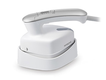 日立 衣類スチーマー スチームアイロン ワンプッシュ連続スチーム 3段階温度切替 持ちやすいハンドル ブラシ付き CSI-RX2 W ホワイト