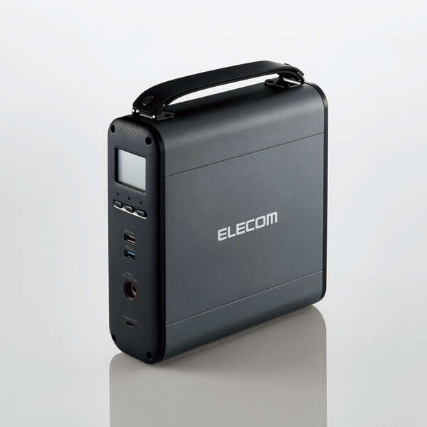 コンパクトポータブルバッテリー／２２２Ｗｈ／ＡＣ出力１口／ＤＣ出力１口／Ｔｙｐｅ－Ｃ出力１ポート／ＵＳＢ－Ａ出力２ポート／最大出力１２０Ｗ／ブラック