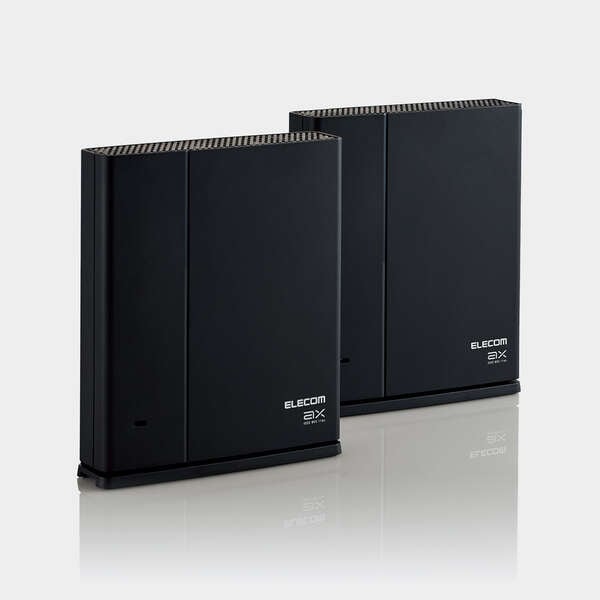 無線ＬＡＮルーター親機＋中継器セット／１１ａｘ．ａｃ．ｎ．ａ．ｇ．ｂ／１２０１＋５７４Ｍｂｐｓ／有線Ｇｉｇａ／ＩＰｖ６（ＩＰｏＥ）対応／メッシュ／ブラック
