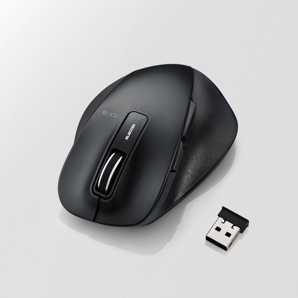 ＢｌｕｅＬＥＤマウス／握りの極み／Ｍサイズ／無線／２．４ＧＨｚ／５ボタン／ブラック