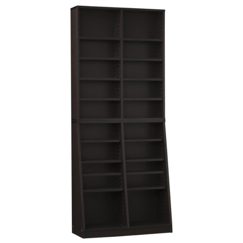 ■KUROSHIO（クロシオ）大容量ホームシェルフ　W75［ダークブラウン］12135