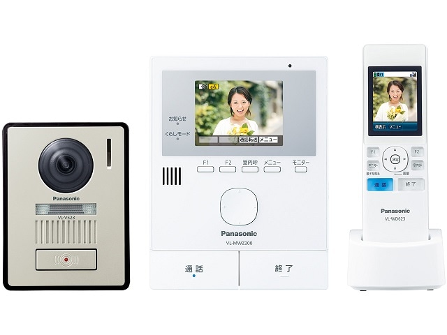 パナソニック ワイヤレスモニター付テレビドアホン どこでもドアホン VL-SWZ200KL