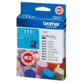 【新品・純正品】【東証上場の安心企業】ブラザー 　LC111-C　純正インクカートリッジ　(シアン)