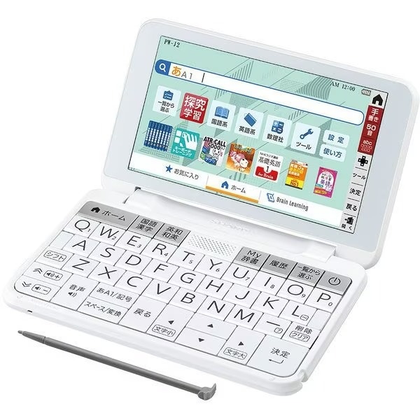 PW-J2-W　●シャープ 電子辞書 中学生モデル Brain PW-J2  [ホワイト系]　送料無料(沖縄・離島除く)