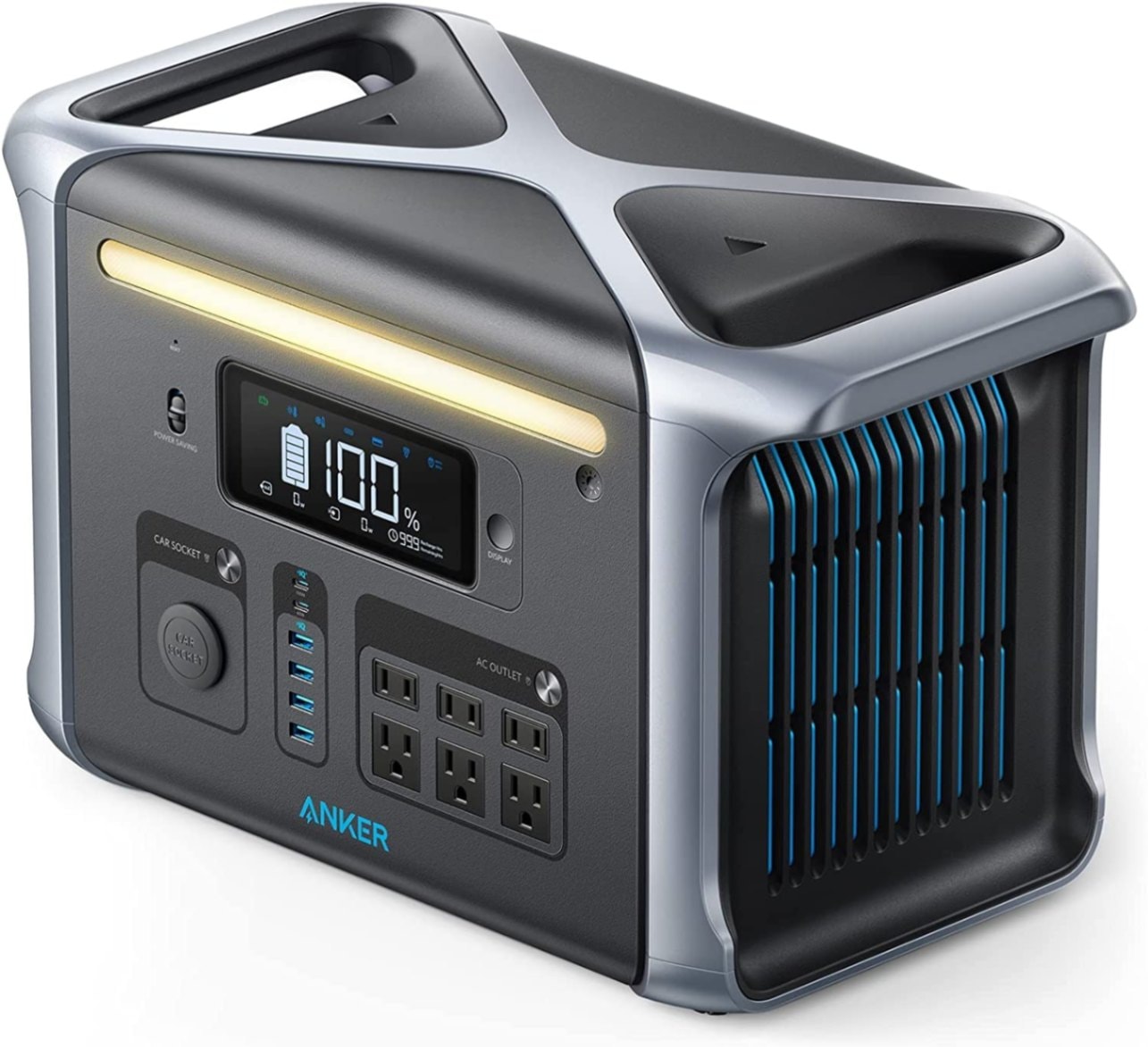 【東証上場の安心企業】●Anker 757 Portable Power Station (PowerHouse 1229Wh) 長寿命 ポータブル電源 リン酸鉄 100V / 1500W 【送料無料!（北海道、沖縄・離島配送不可）/取寄品】