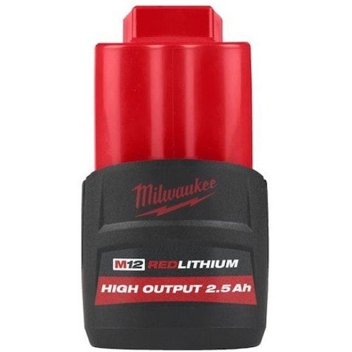 【東証上場の安心企業】M12HB2.5JP　●ミルウォーキー M12 2.5AH パワーブーストバッテリー　【送料無料!（沖縄・離島配送不可）】