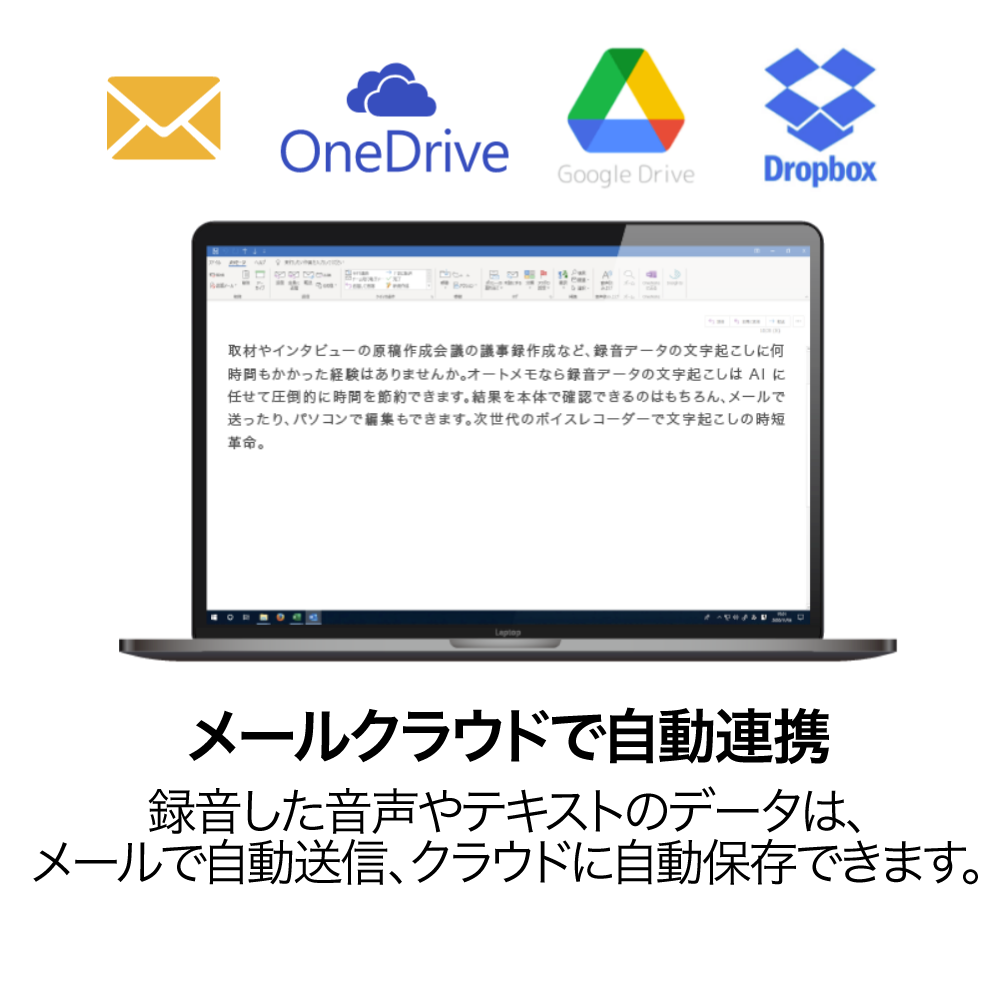 ソースネクスト AIボイスレコーダー　AutoMemo R　ホワイト　AMRWH