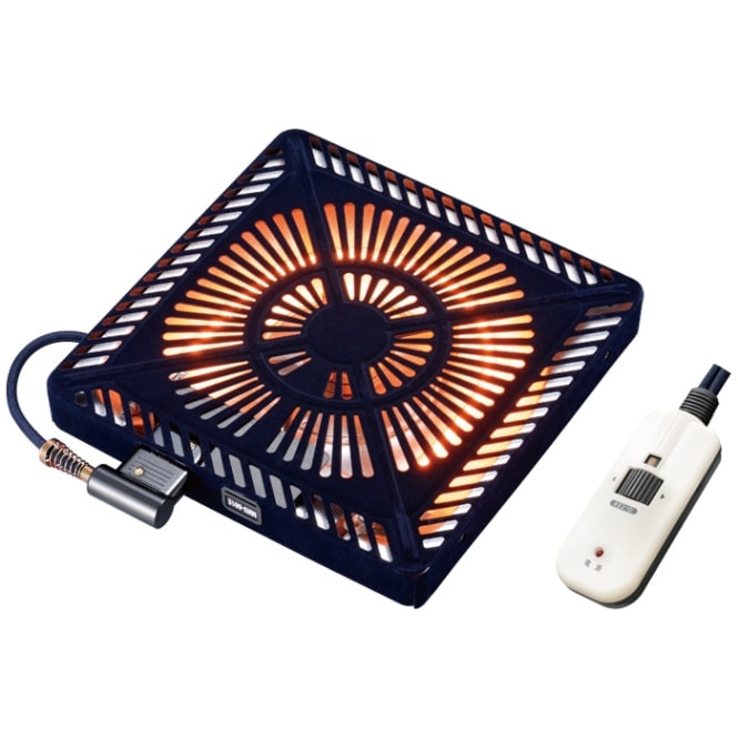 ■METRO　メトロ電気工業　こたつ用取替えヒーター 　ファン付き薄型　MHU-601E-DKB