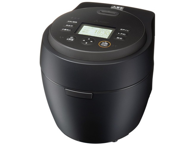 三菱 IHジャー炊飯器（5.5合炊き） 本炭釜 紬 NJ-BW10F-B [炭漆黒]