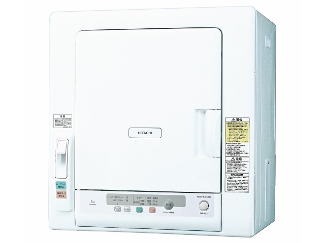 日立 HITACHI 6.0kg 衣類乾燥機 DE-N60HV(W) ピュアホワイト