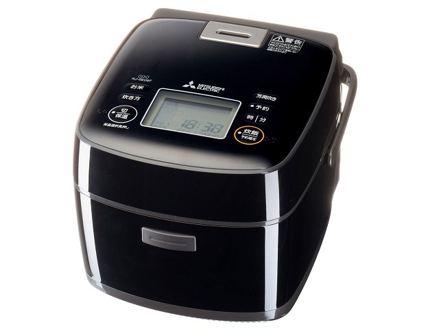 三菱電機 IHジャー炊飯器  3.5合炊き 備長炭 炭炊釜 NJ-SE06F-B [黒曜]