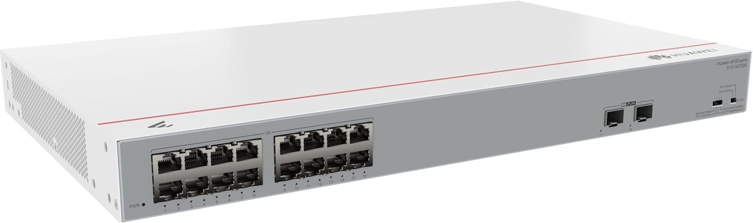 【東証上場の安心企業】S110-16LP2SR　HUAWEI eKitEngine S110シリーズ ギガビットPoEスイッチ 16PoE+ポート 2SFPポート【取寄品】