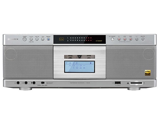 東芝 TOSHIBA ハイレゾ相当 SD/USB/CDラジオカセットレコーダー　AUREX TY-AK21(S) [シルバー]