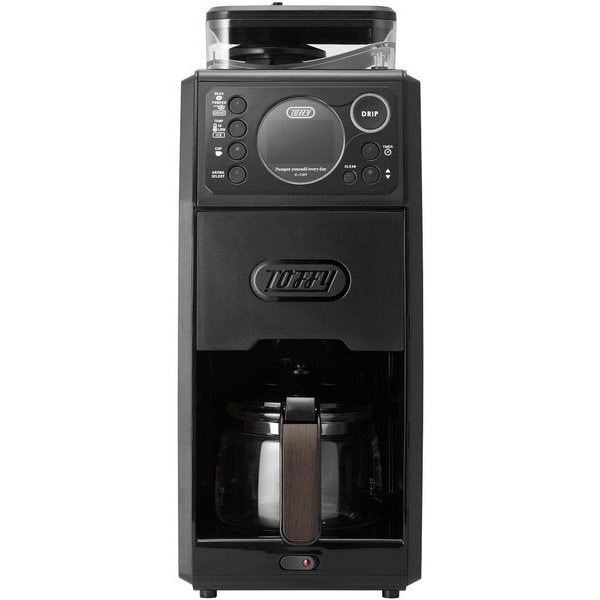 K-CM9-RB　●Toffy トフィー 全自動ミル付カスタムドリップコーヒーメーカー[RICH BLACK]（K-CM9）