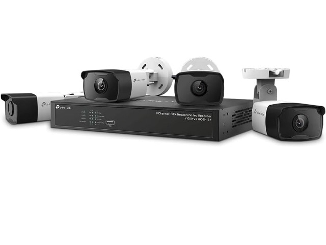 TP-Link ティーピーリンク VIGI カメラネットワークビデオレコーダーセット VIGI 3MP バレット型カメラ 防犯カメラ セキュリティカメラ VIGI C330I (x4) + 8チャンネルPoE+ NVR1008H-8P メーカー保証3年 VIGI NK8P-B434I