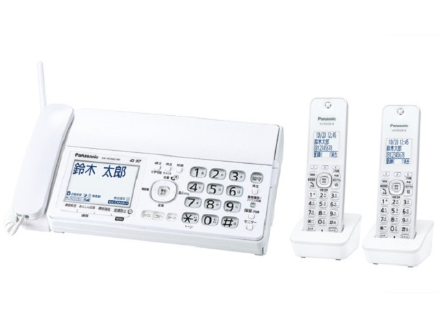 パナソニック デジタルコードレス普通紙ファクス（子機2台付き） KX-PD360DW-W