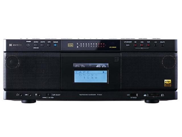 東芝 TOSHIBA ハイレゾ相当 SD/USB/CDラジオカセットレコーダー　AUREX TY-AK21(K) [ブラック]