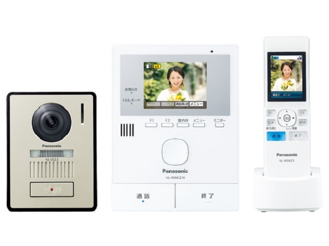 Panasonic テレビドアホン ワイヤレスモニター子機付 VL-SWE210KLA