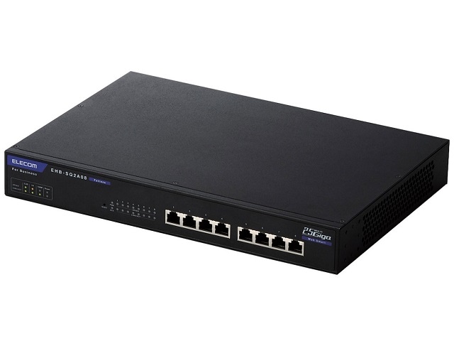 エレコム 法人用Webスマートスイッチングハブ MultiGigabit対応 2.5Gbps 8ポート 3年保証 EHB-SQ2A08