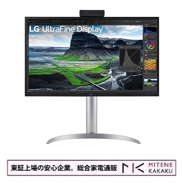 LGエレクトロニクス 27型 UltraFine Display  4K自動キャリブレーション対応モニター 27UQ85RV-W
