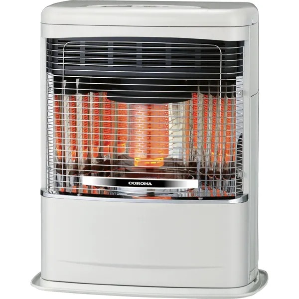 ■CORONA (コロナ) 寒冷地用大型ストーブ FF式輻射 (ラウンドタイプ) ミニパルVシリーズ［ホワイト］FF-VT4225P-W