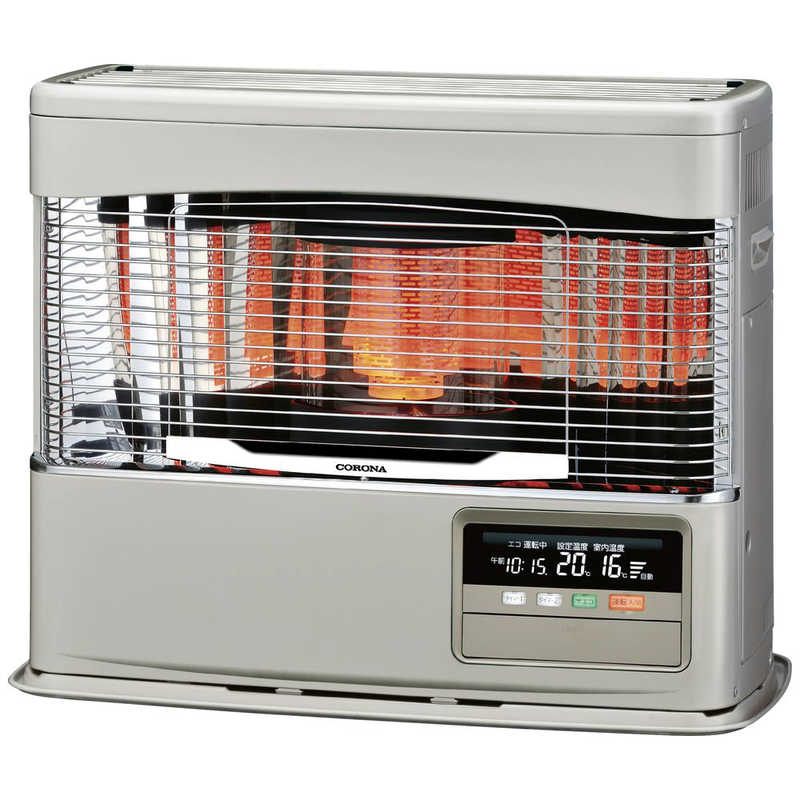 ■CORONA（コロナ）寒冷地用大型ストーブ FF式輻射（ラウンドタイプ） ［シャインゴールド］FF-6825PK-N