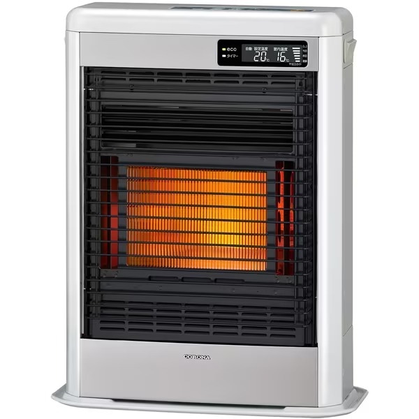 ■CORONA（コロナ）寒冷地用大型ストーブ FF式輻射　スペースネオミニ［シャンパンホワイト］FF-SG4225M-W