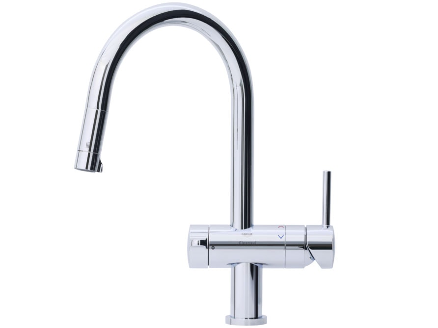 ■三菱ケミカル [F915HU] アンダーシンクタイプ複合水栓 キッチン水栓 ビルトイン浄水器 ワンホール 17+3物質除去 スパウト長さ223mm ホース長さ1300mm 一般地用 浄水カートリッジHUC17021付属 