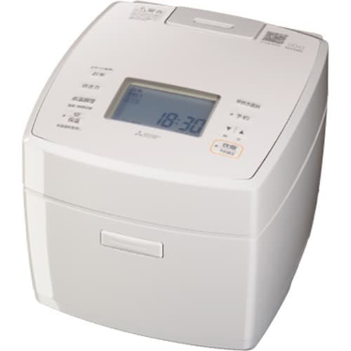 NJ-VS10H-W ●三菱電機 IHジャー炊飯器 5.5合 備長炭 炭炊釜 [白亜麻](NJ-VS10H)