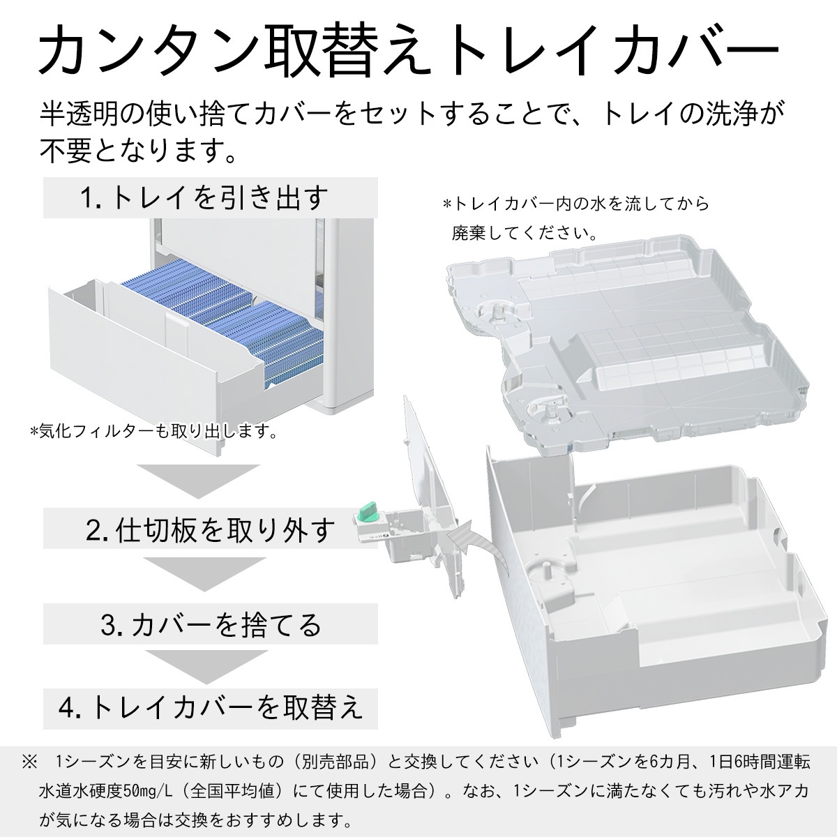 ダイニチ工業 DAINICHI ハイブリッド式加湿器 HD-PC2400H-W  HDシリーズ パワフルモデル［ホワイト］