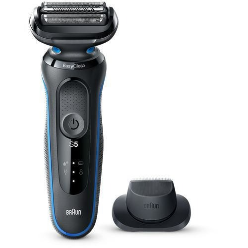 50-B1200s　 ●ブラウン シリーズ5　3枚刃 充電式 クイック洗浄システム 髭剃り 深剃り　[ブルー]