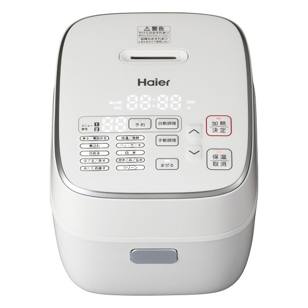 JJT-R10A-W　●Haier 無水かきまぜ自動調理器　1.0L［ホワイト］（JJT-R10A）