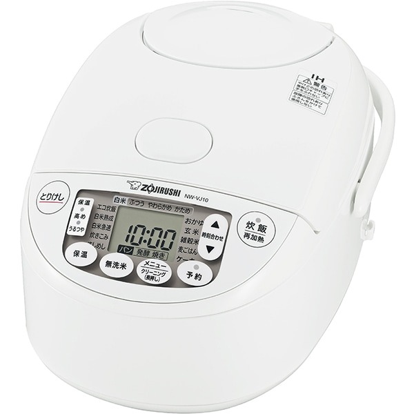 NW-VJ10-WA　●象印 IH炊飯ジャー 極め炊き 5.5合炊き［ホワイト］（NW-VJ10）
