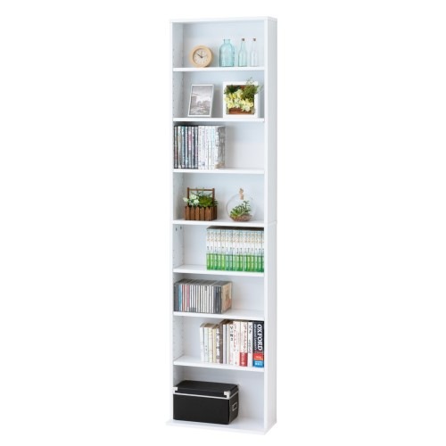 ■KUROSHIO（クロシオ）文庫本棚W450 S［ホワイト］39365