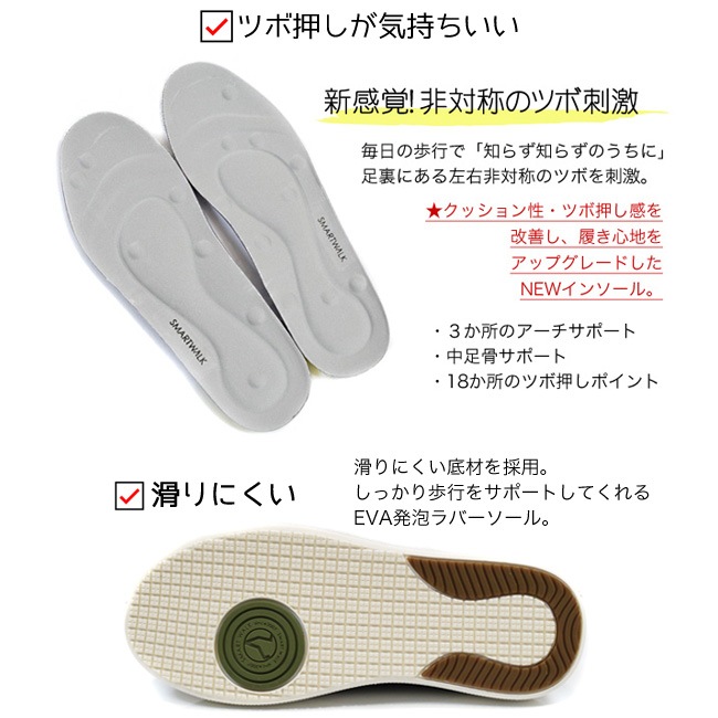 �ں߸˰��ݥ������SMART WALK ���ޡ��ȥ������� ����åݥ� ��ǥ����� ���������� ���餫�� �⤭�䤹�� ���ˤ��� ���󥿡������� �ذ� ­�ĥ� 3cm[FOO-JFC-101]