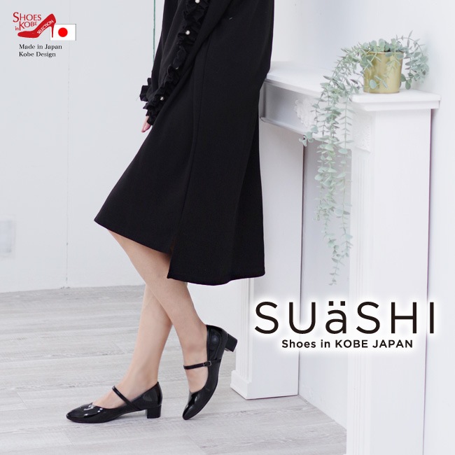 Suashi スウェイシー ストラップ パンプス レディース 痛くない 疲れない 走れる 歩きやすい 黒 幅広 通勤 オフィス 幅広 防水 レイン スアシ 日本製 Foo Ds R9191 Suashi スウェイシー シューズイン神戸 本店