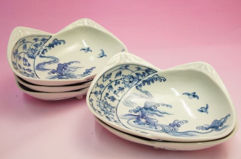 陶器　兎　こうだい　5セット　器　食器 九谷焼 おしゃれ 和食器 小鉢5個 セット うさぎ 高級 ブランド