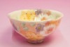 ゆずりは　紅彩京花　飯碗|ご飯茶碗