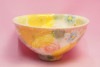 ゆずりは　間取黄花紋　飯碗|ご飯茶碗